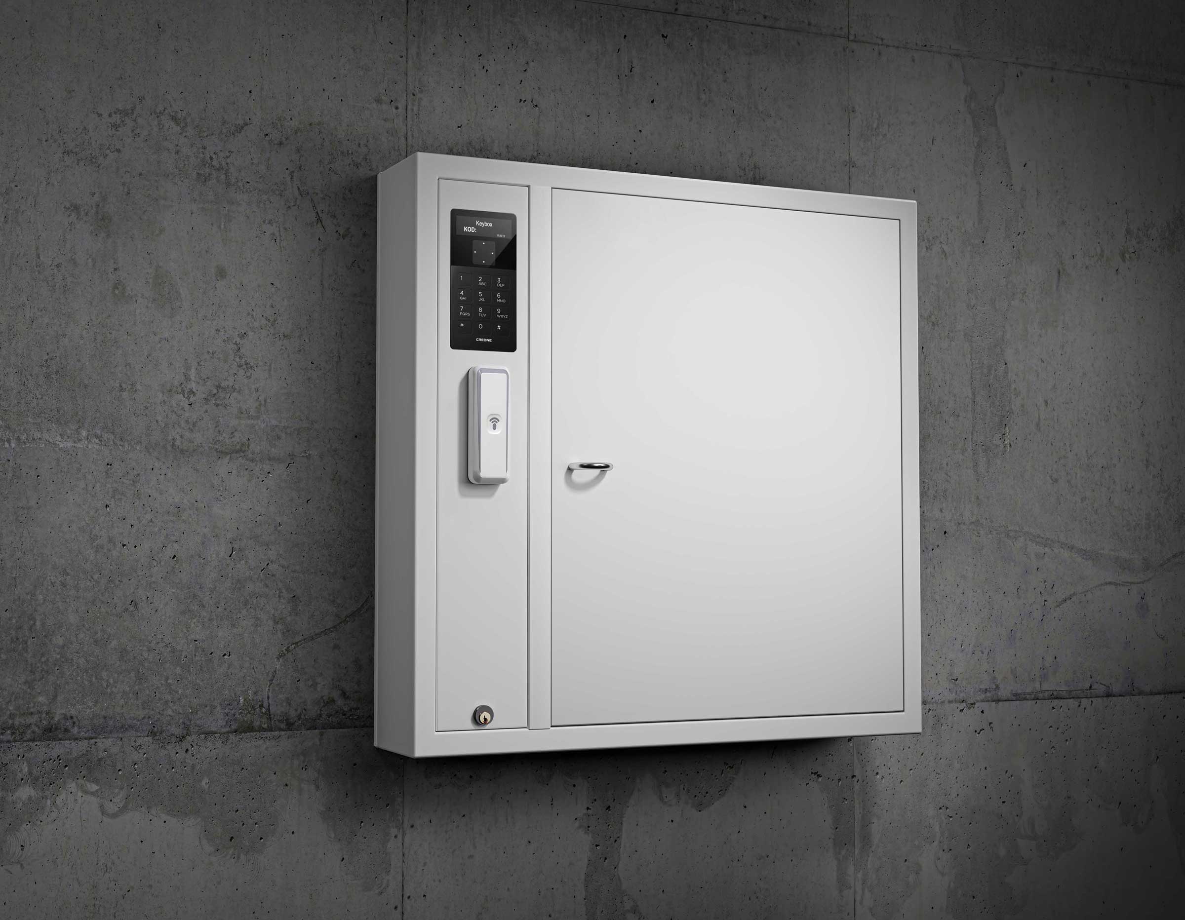 Key cabinet 9500 SC in the KeyControl series. Shows alcohol interlock access, which organises key management.