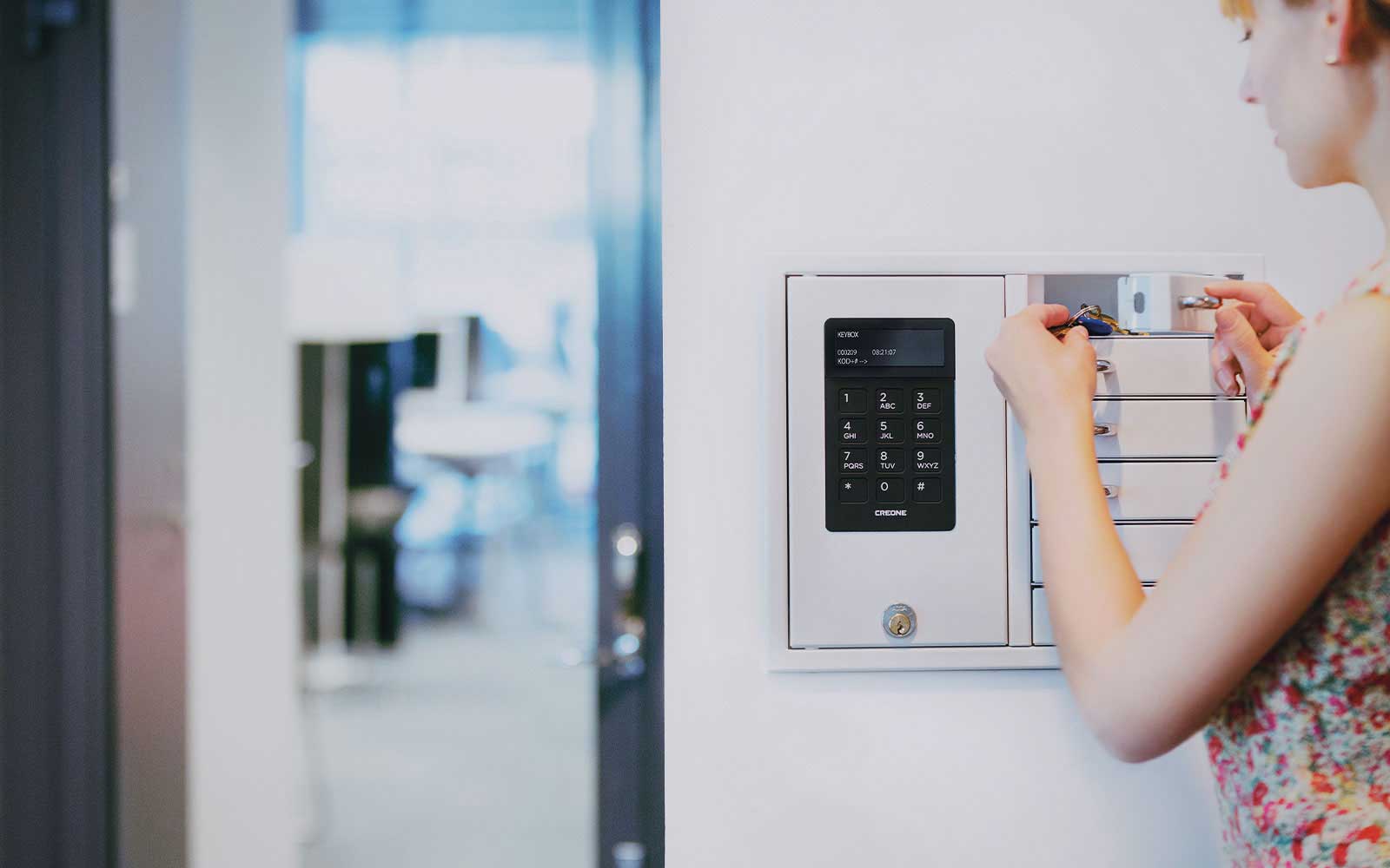 Intelligente Schlüsselaufbewahrung für Wandmontage, KeyRack